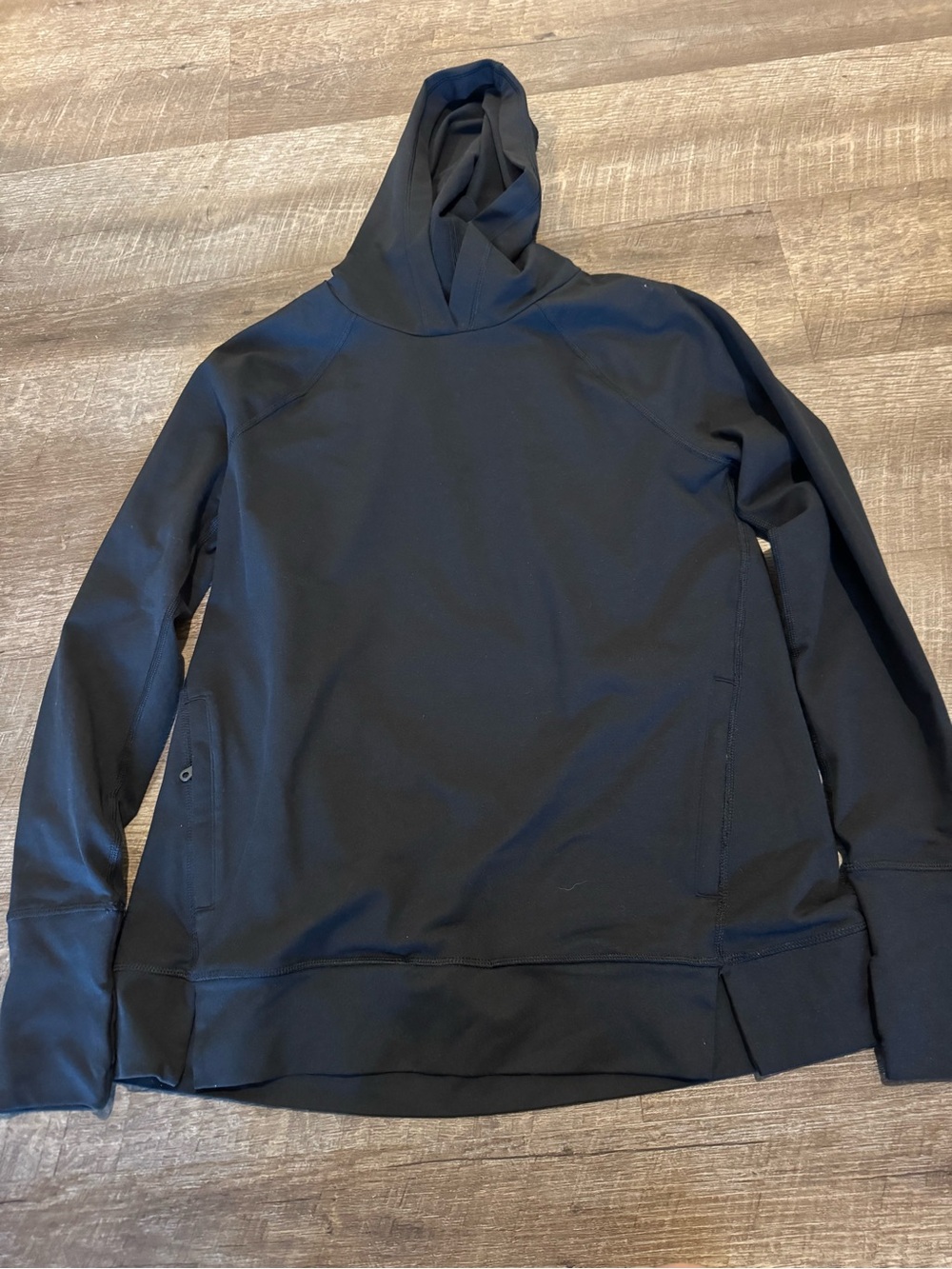 Aerie Offline Black Hooded Pullover Sweatshirt